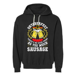 German Oktoberfest Funny Octoberfest Party Women Germany Garment-Dyed Fleece Hoodie