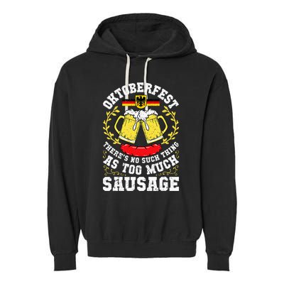 German Oktoberfest Funny Octoberfest Party Women Germany Garment-Dyed Fleece Hoodie