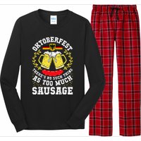 German Oktoberfest Funny Octoberfest Party Women Germany Long Sleeve Pajama Set