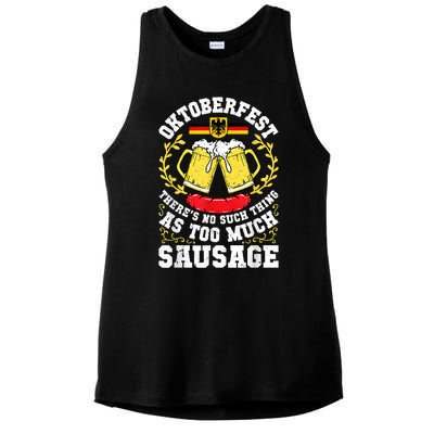 German Oktoberfest Funny Octoberfest Party Women Germany Ladies PosiCharge Tri-Blend Wicking Tank