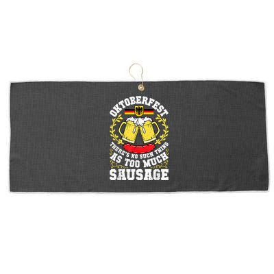 German Oktoberfest Funny Octoberfest Party Women Germany Large Microfiber Waffle Golf Towel