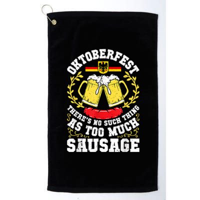 German Oktoberfest Funny Octoberfest Party Women Germany Platinum Collection Golf Towel