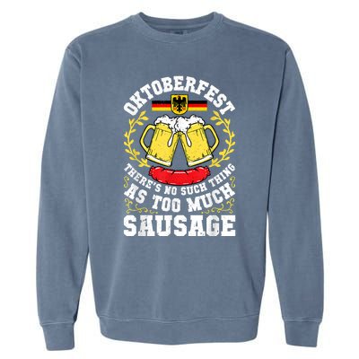 German Oktoberfest Funny Octoberfest Party Women Germany Garment-Dyed Sweatshirt