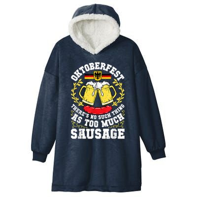 German Oktoberfest Funny Octoberfest Party Women Germany Hooded Wearable Blanket