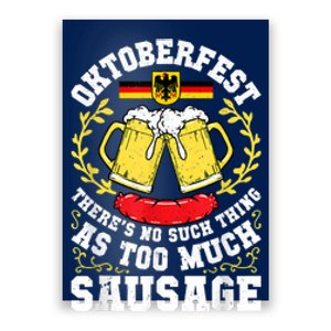 German Oktoberfest Funny Octoberfest Party Women Germany Poster