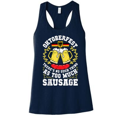 German Oktoberfest Funny Octoberfest Party Women Germany Women's Racerback Tank