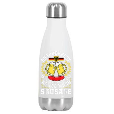 German Oktoberfest Funny Octoberfest Party Women Germany Stainless Steel Insulated Water Bottle