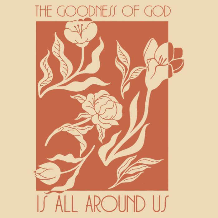 Goodness Of God Is All Around Us Drawstring Bag