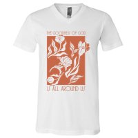 Goodness Of God Is All Around Us V-Neck T-Shirt