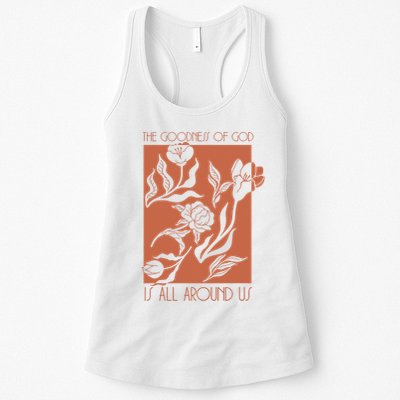 Goodness Of God Is All Around Us Womens Tank Top