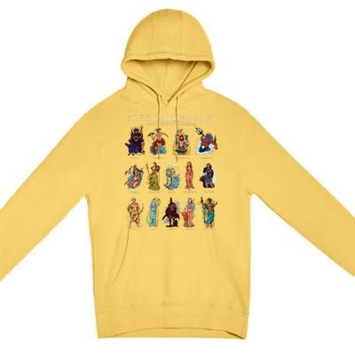 Gods Of Greek Mythology Premium Pullover Hoodie