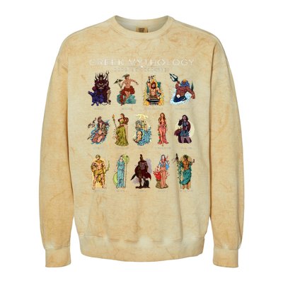 Gods Of Greek Mythology Colorblast Crewneck Sweatshirt