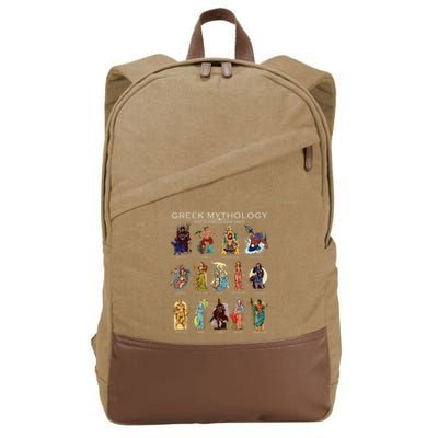 Gods Of Greek Mythology Cotton Canvas Backpack