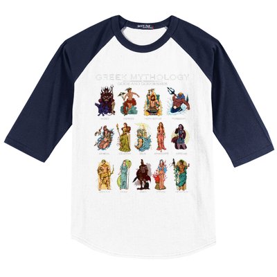 Gods Of Greek Mythology Baseball Sleeve Shirt