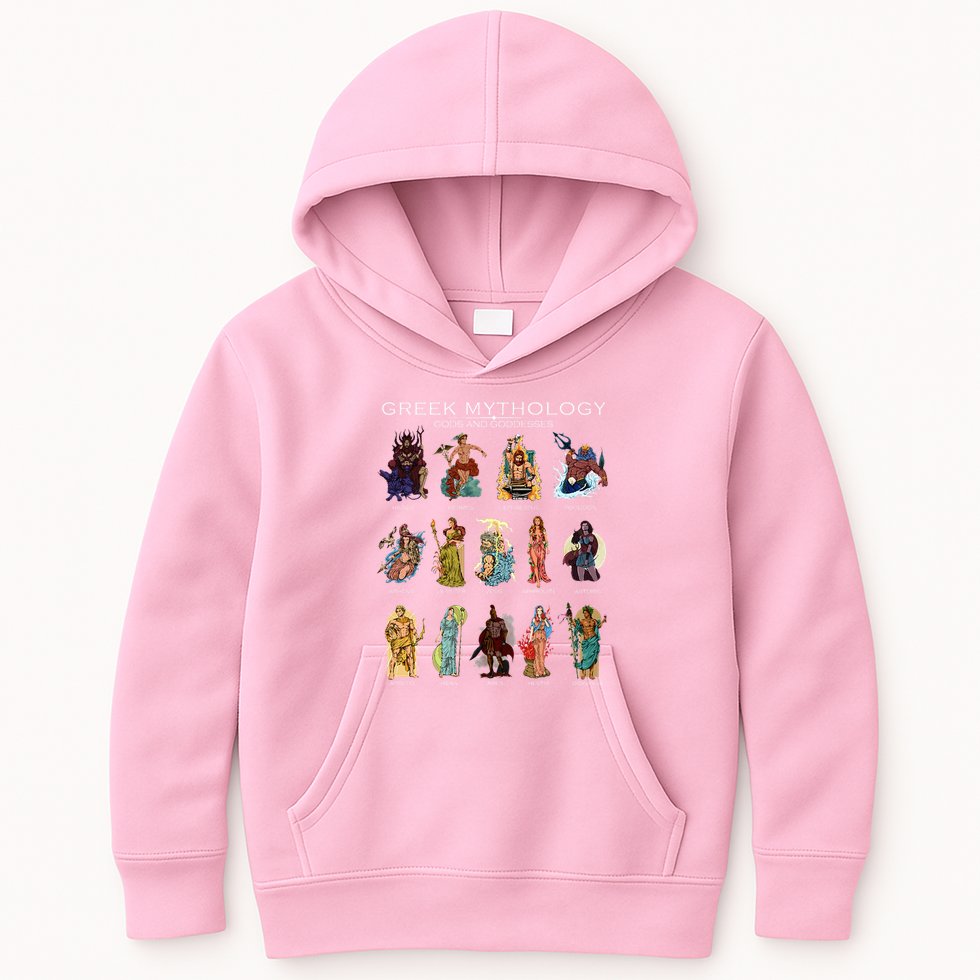 Gods Of Greek Mythology Kids Hoodie