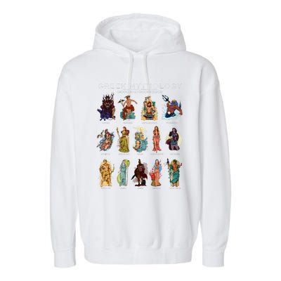 Gods Of Greek Mythology Garment-Dyed Fleece Hoodie