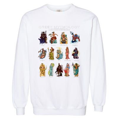 Gods Of Greek Mythology Garment-Dyed Sweatshirt