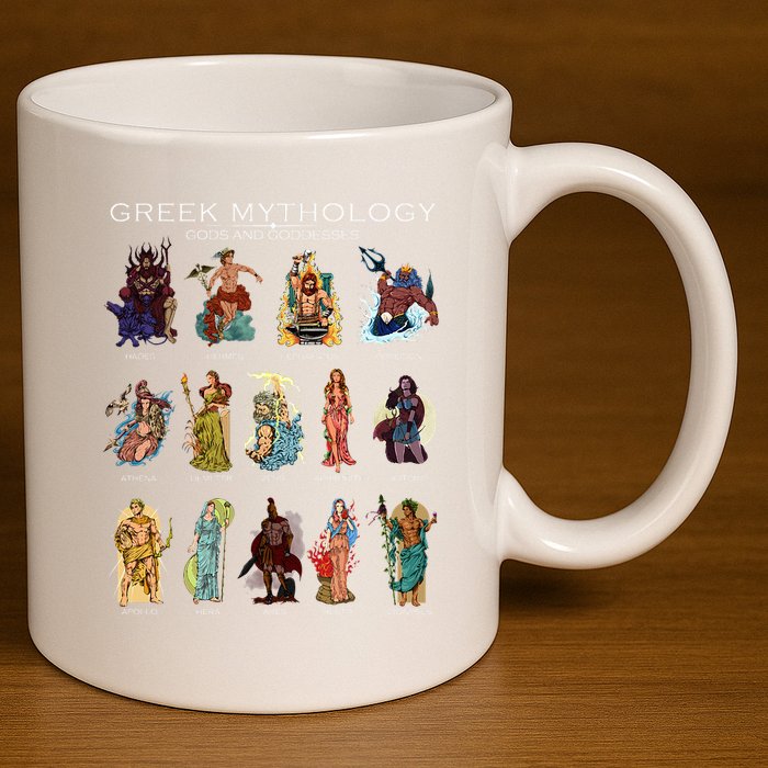Gods Of Greek Mythology 11oz C Handle Ceramic Mug