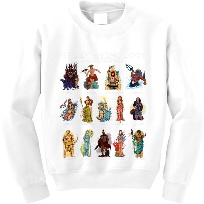Gods Of Greek Mythology Kids Sweatshirt