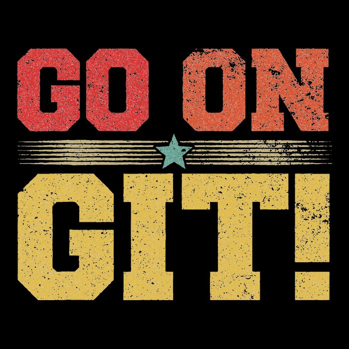 Go On Git! Funny Expression Vintage Novelty Graphic Drawstring Bag