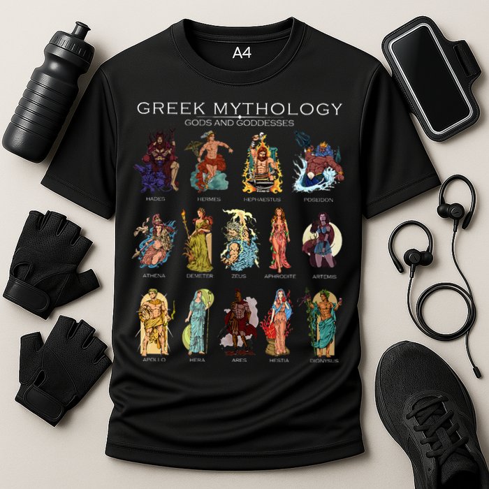 Gods Of Greek Mythology Cooling Performance Crew T-Shirt