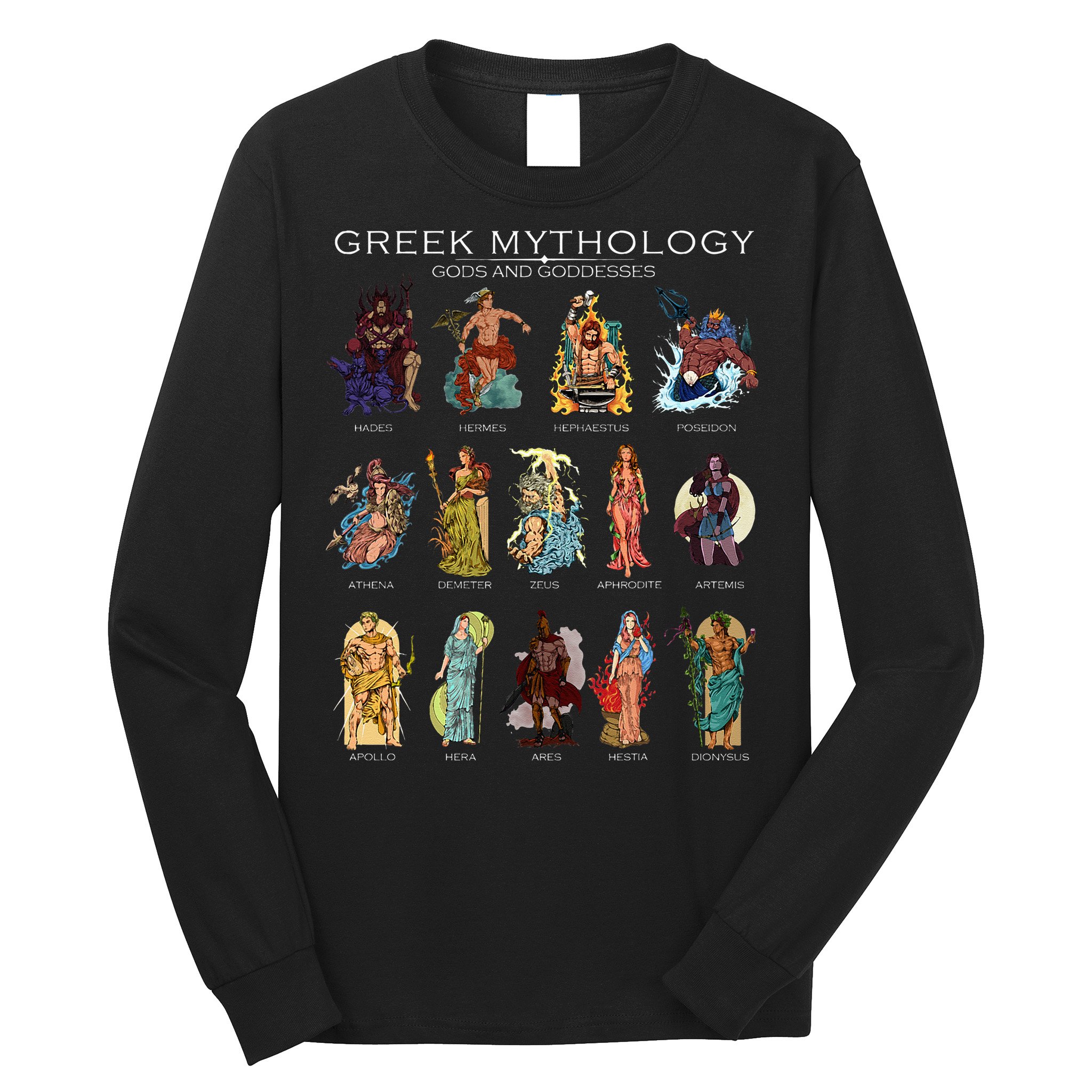 Gods Of Greek Mythology Long Sleeve Shirt