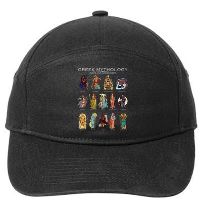 Gods Of Greek Mythology 7-Panel Snapback Hat