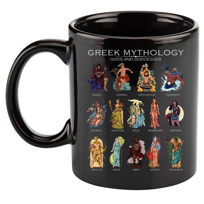 Gods Of Greek Mythology 11oz C Handle Ceramic Mug