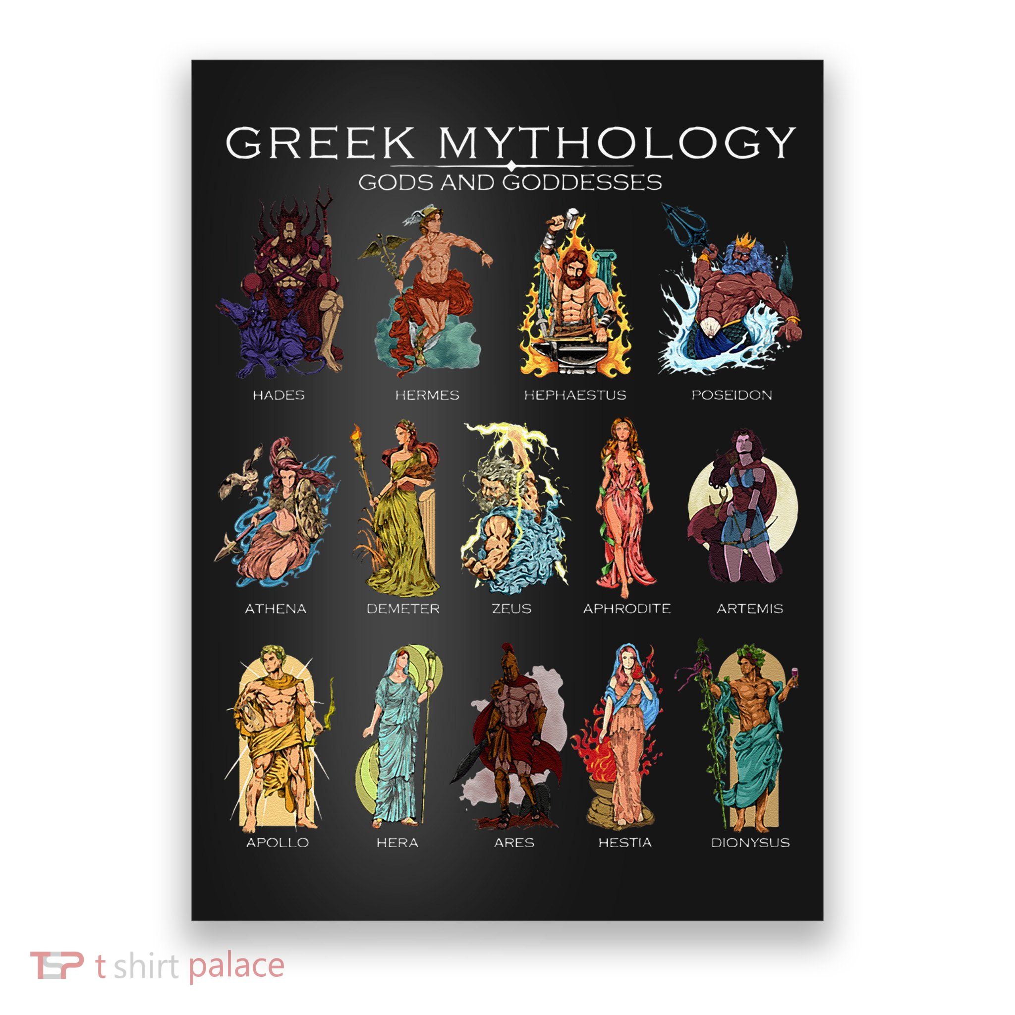 Gods Of Greek Mythology Poster