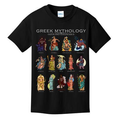 Gods Of Greek Mythology Kids T-Shirt