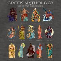 Gods Of Greek Mythology Vector Backpack