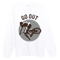 Go Out Premium Crewneck Sweatshirt