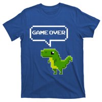 Game Over Gift Funny T Rex Dinosaur Vintage Retro Gaming Gift T-Shirt