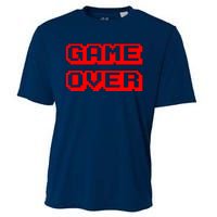 Game Over Gamer Videogamer Arcade Retro Vintage Fun Cooling Performance Crew T-Shirt