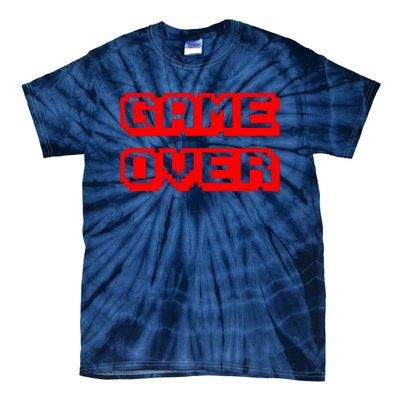 Game Over Gamer Videogamer Arcade Retro Vintage Fun Tie-Dye T-Shirt