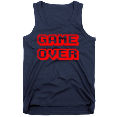 Game Over Gamer Videogamer Arcade Retro Vintage Fun Tank Top