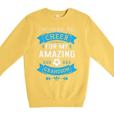 Grandma Or Grandpa Proud Soccer Premium Crewneck Sweatshirt