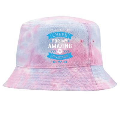 Grandma Or Grandpa Proud Soccer Tie-Dyed Bucket Hat