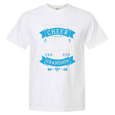 Grandma Or Grandpa Proud Soccer Garment-Dyed Heavyweight T-Shirt