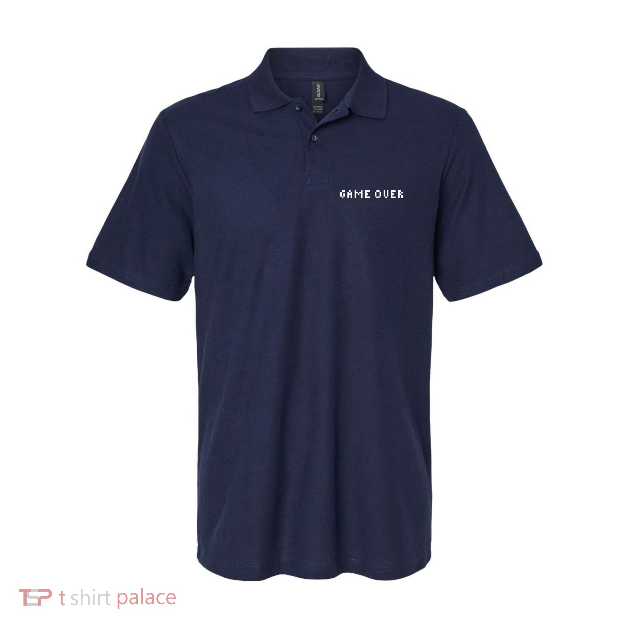 Game Over, Gamer Gift, Funny Gamer, Gamer Christmas Gift, Gamer, Video Game, Gaming 1 Polo