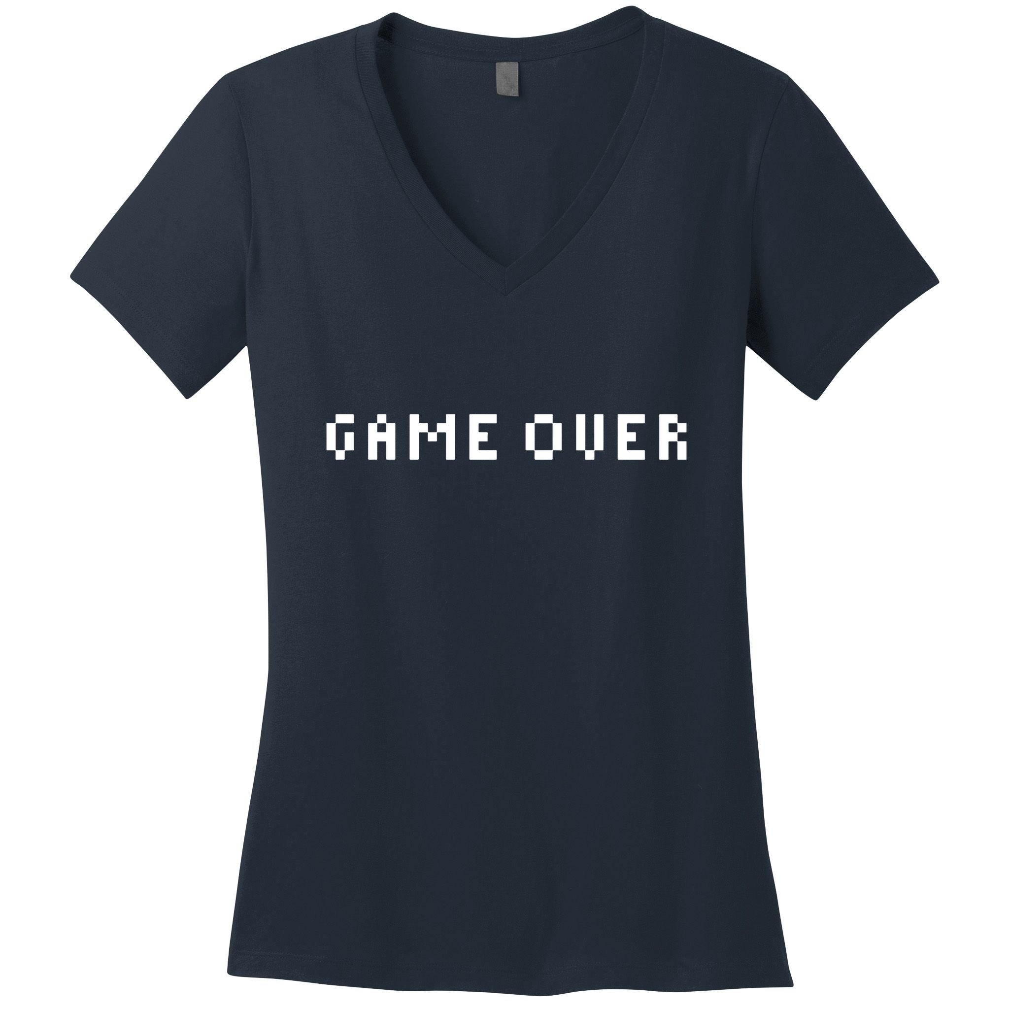 Game Over, Gamer Gift, Funny Gamer, Gamer Christmas Gift, Gamer, Video Game, Gaming 1 Women's V-Neck T-Shirt