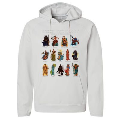 Gods Of Greek Mythology Performance Fleece Hoodie