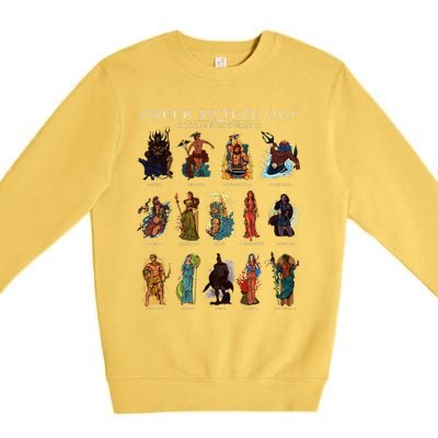 Gods Of Greek Mythology Premium Crewneck Sweatshirt