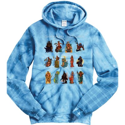 Gods Of Greek Mythology Tie Dye Hoodie