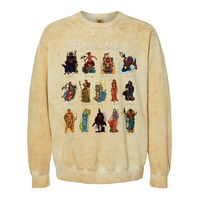 Gods Of Greek Mythology Colorblast Crewneck Sweatshirt