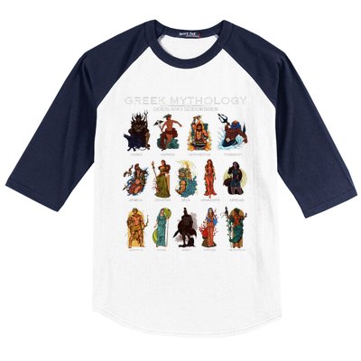 Gods Of Greek Mythology Baseball Sleeve Shirt