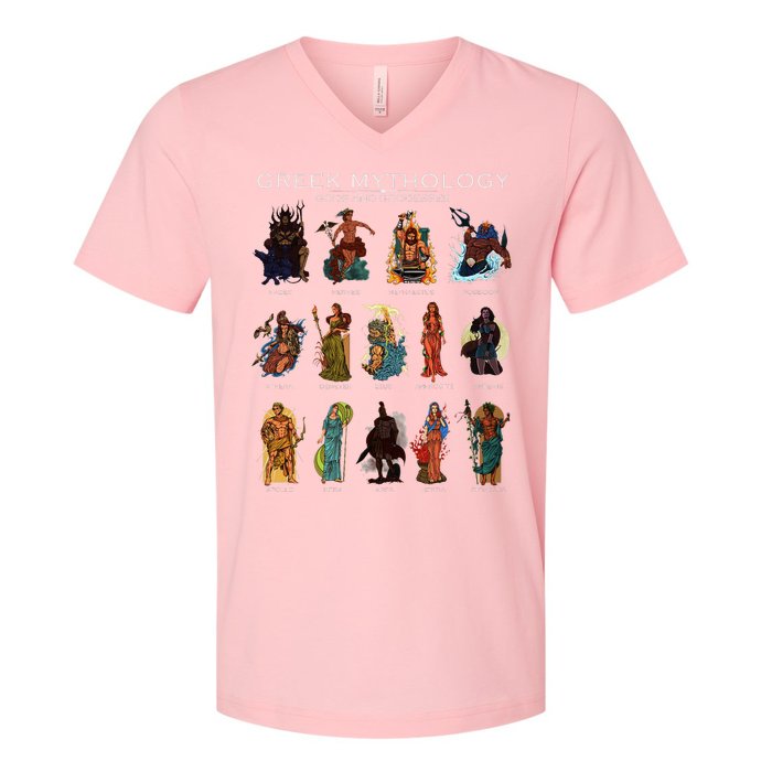 Gods Of Greek Mythology V-Neck T-Shirt