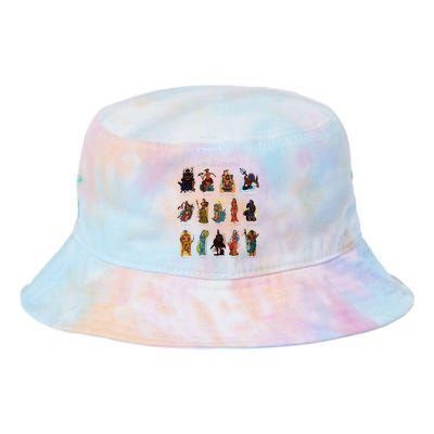 Gods Of Greek Mythology Tie Dye Newport Bucket Hat