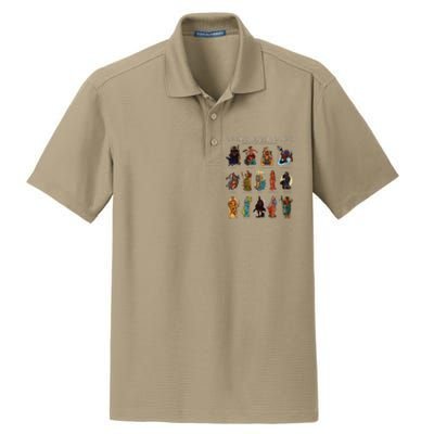 Gods Of Greek Mythology Dry Zone Grid Polo