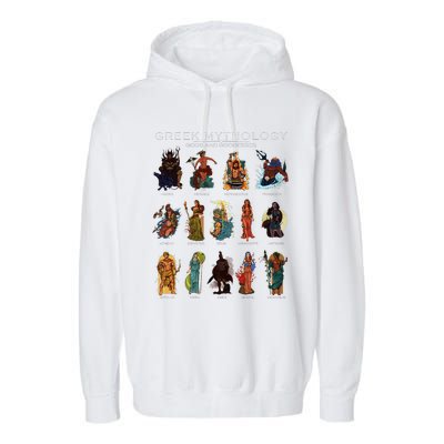 Gods Of Greek Mythology Garment-Dyed Fleece Hoodie